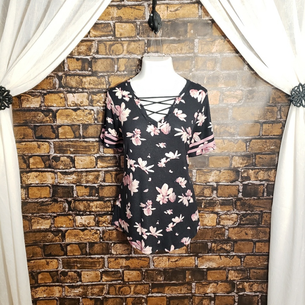 Maurices Floral Stretch Tee